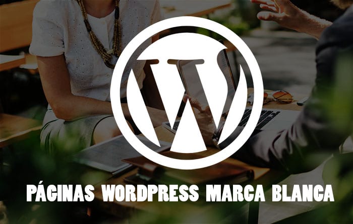 páginas wordpress marca blanca