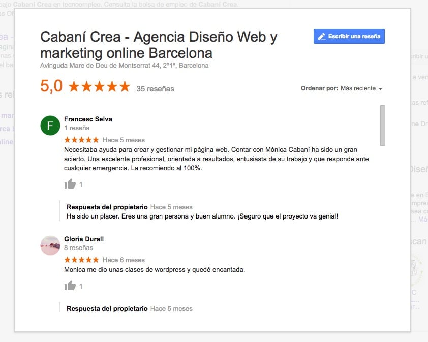 Seo Local reseñas Google